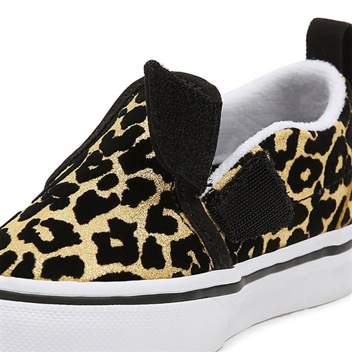 VANS TD Slip-On V Sneakers Flocked Leopard Black/True White