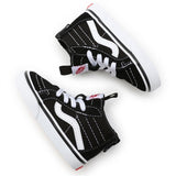 VANS Sk8 Hi Zip Black/White Shoes 9
