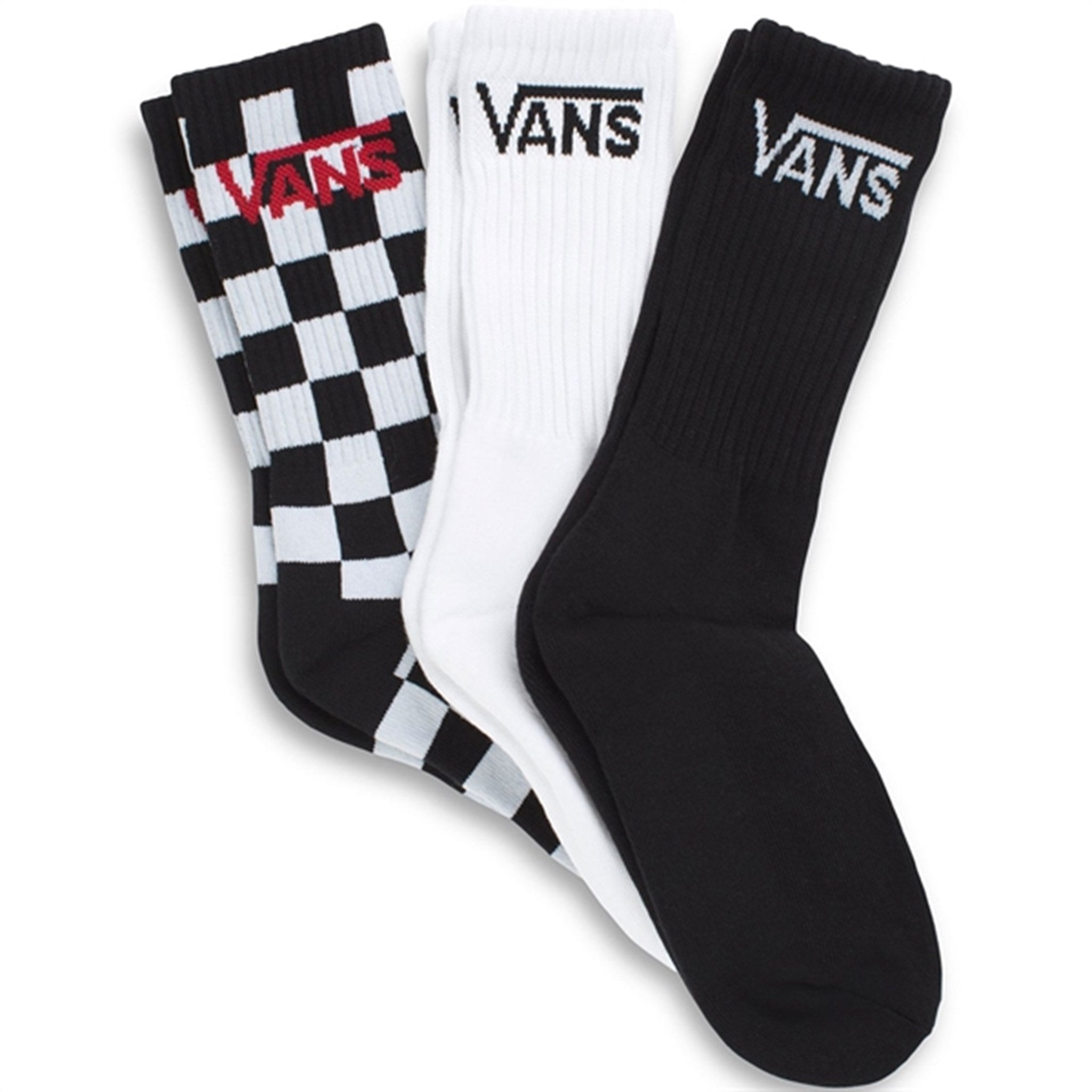 VANS Classic Crew Socks Black Checkerboard