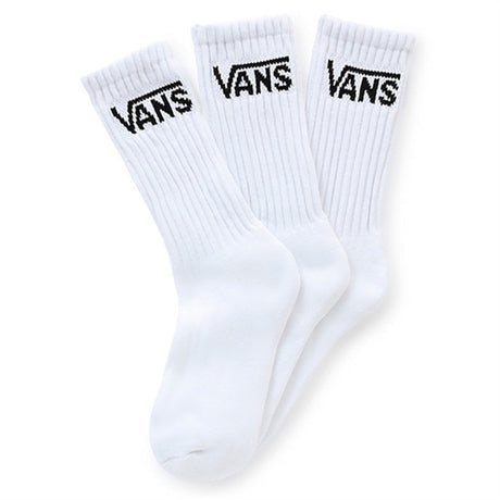 VANS By Classic Crew Youth Socks 3-Pack White