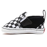 VANS IN Slip-On V Crib Sneakers Checker Black/True White