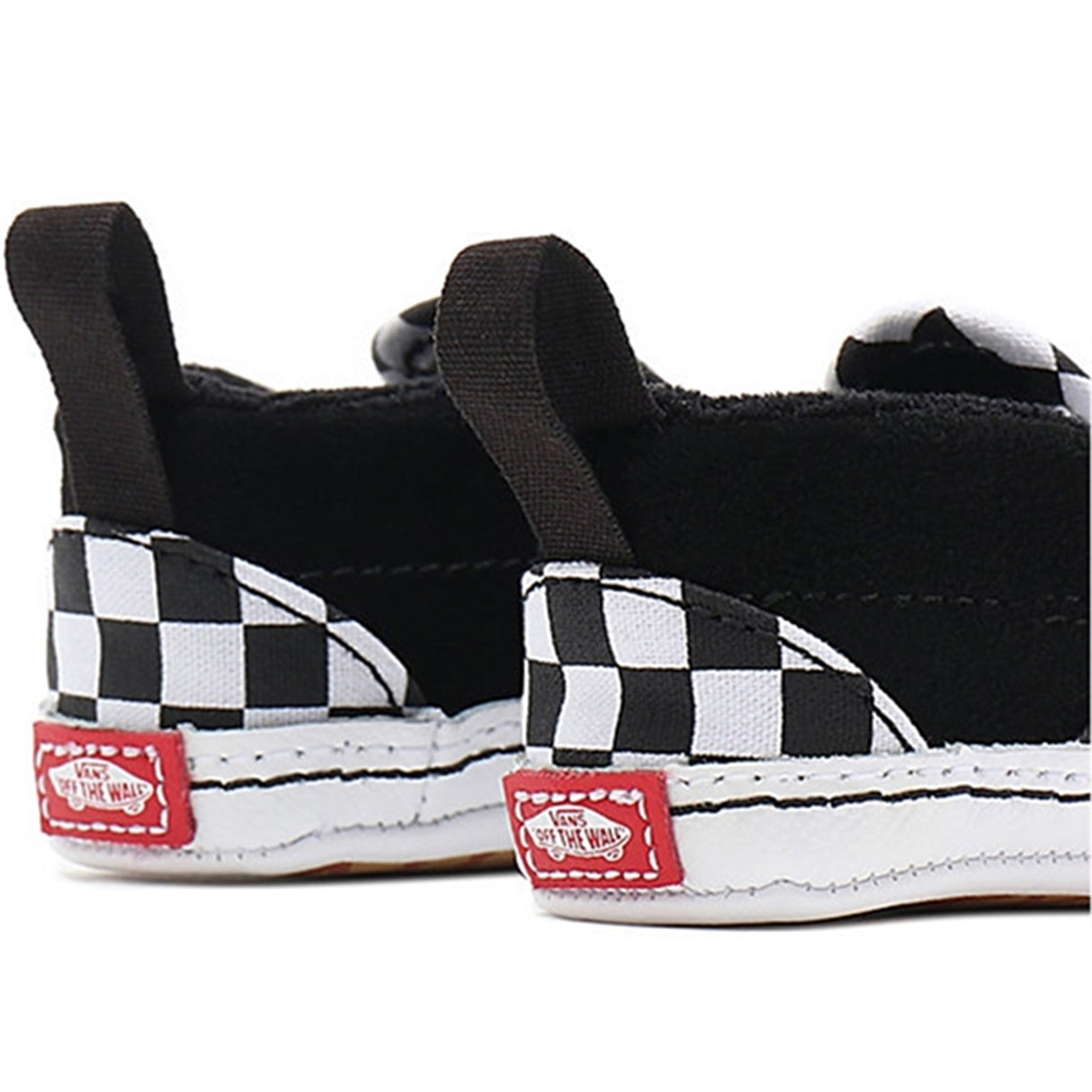 VANS IN Slip-On V Crib Sneakers Checker Black/True White