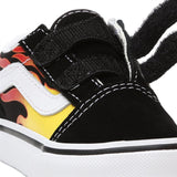 VANS Old Skool V Flame Black Sko 4