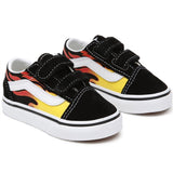 VANS Old Skool V Flame Black Sko