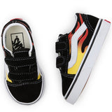 VANS Old Skool V Flame Black Sko 6