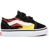 VANS Old Skool V Flame Black Sko 9