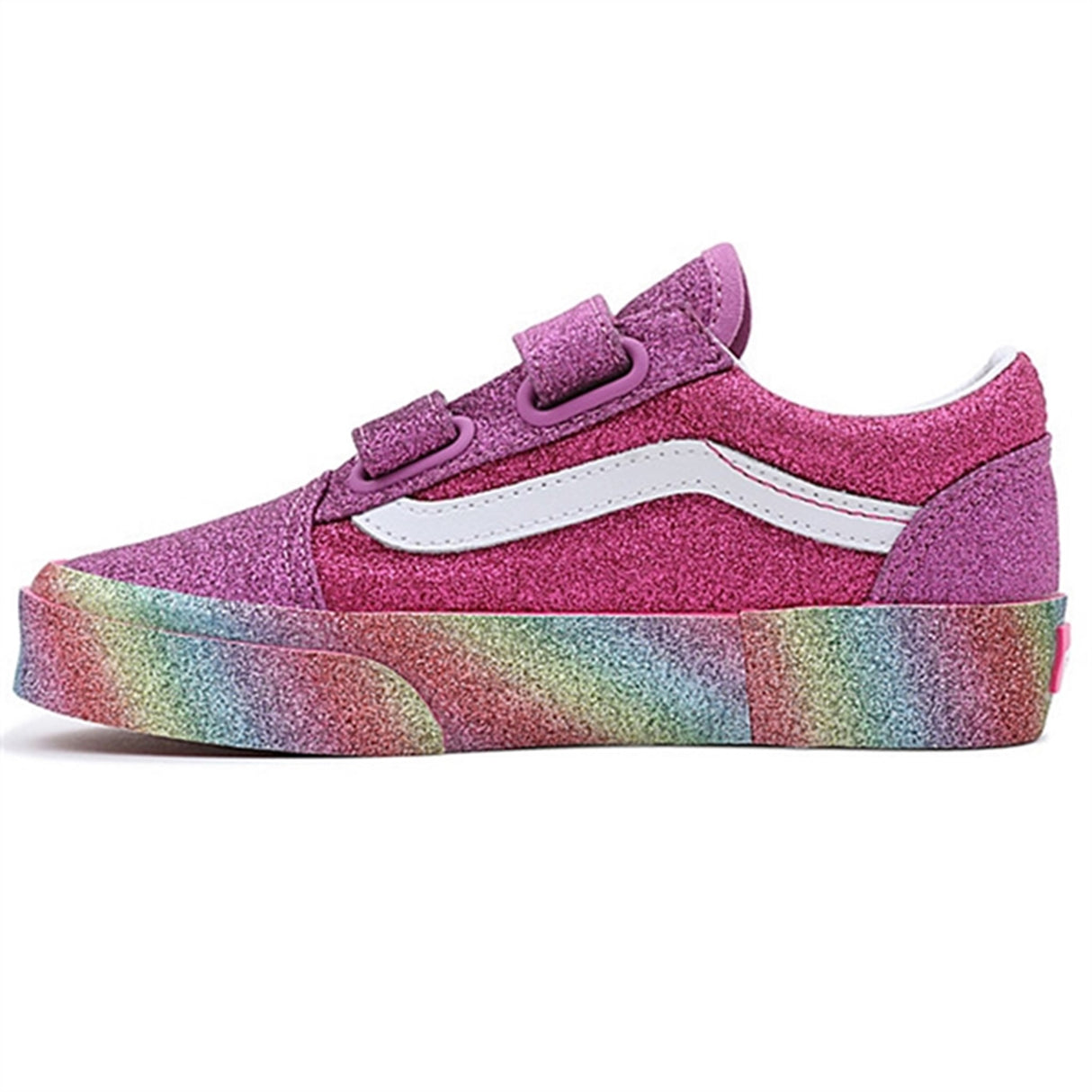 VANS UY Old Skool V Sneakers Glitter Rainglow Pink/Multi