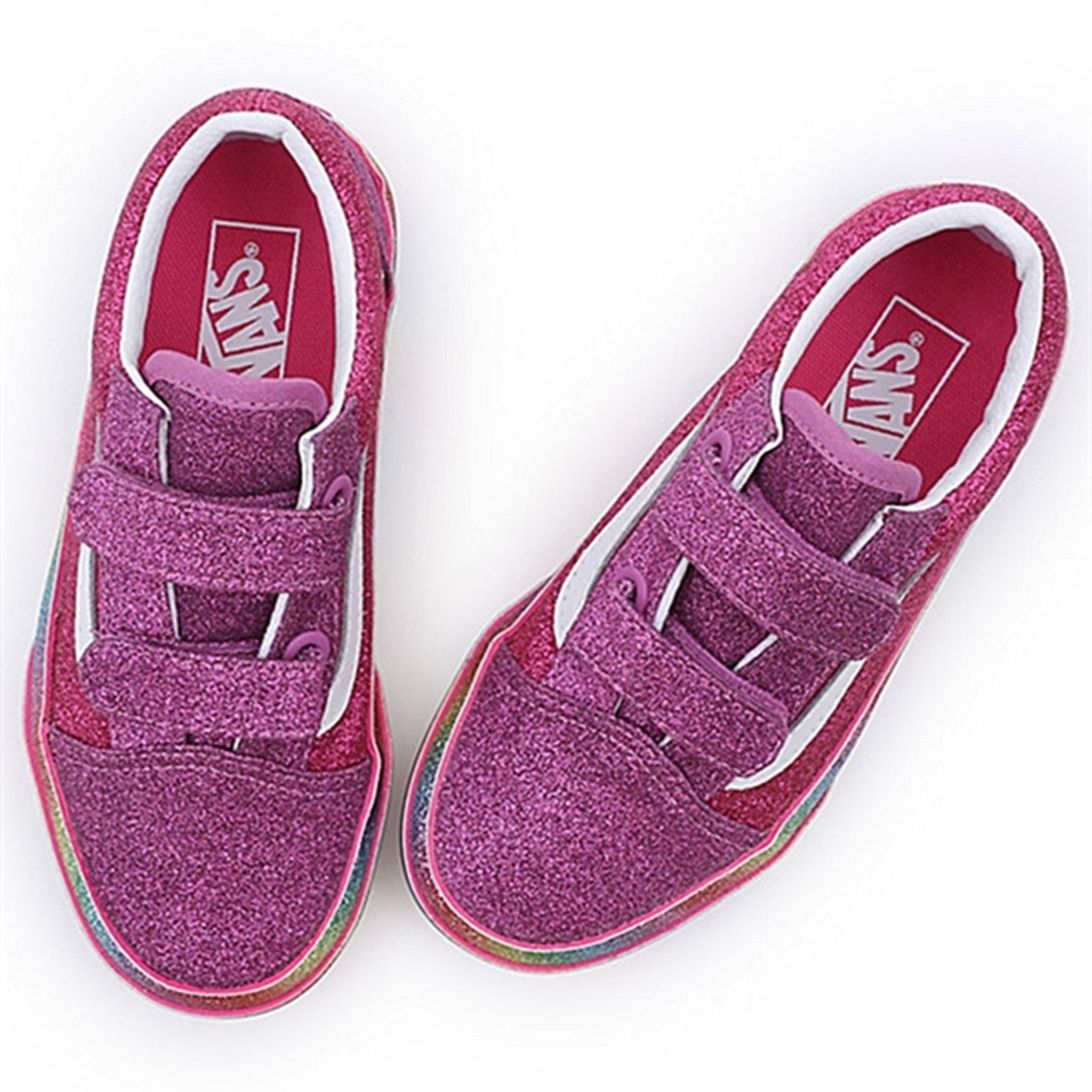 VANS UY Old Skool V Sneakers Glitter Rainglow Pink/Multi 5