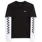 VANS By Long Check Twofer T-Shirt Black/Black