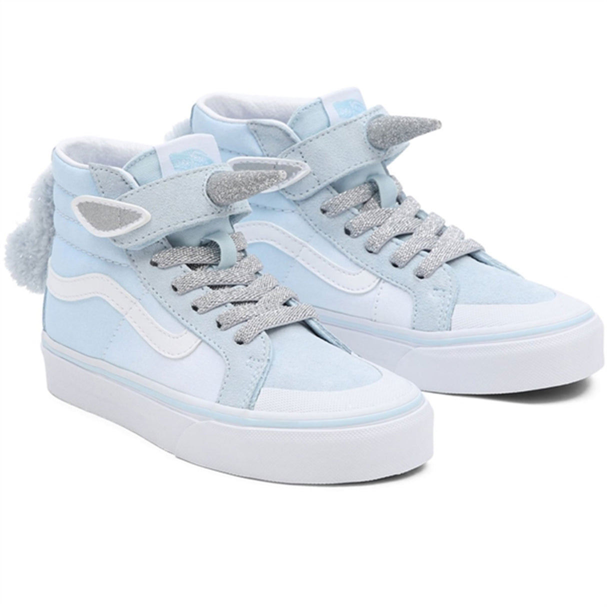 VANS SK8 Hi Unicorn Delicate Blue Silver Shoes