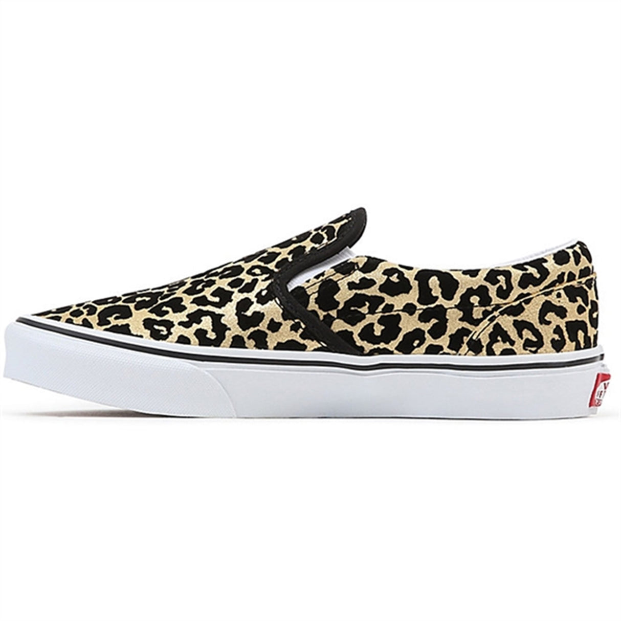 VANS JN Classic Slip-On Sneakers Flocked Leopard Black/True White