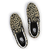 VANS JN Classic Slip-On Sneakers Flocked Leopard Black/True White