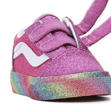 VANS TD Old Skool V Sneakers Glitter Rainglow Pink/Multi