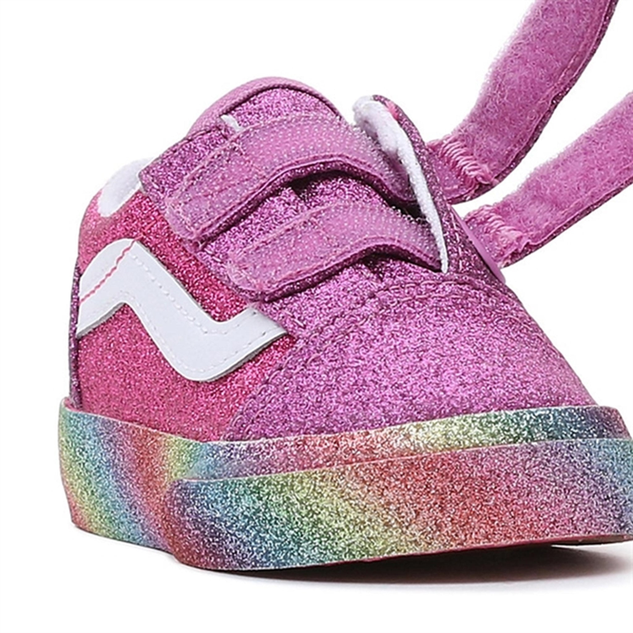 VANS TD Old Skool V Sneakers Glitter Rainglow Pink/Multi 5