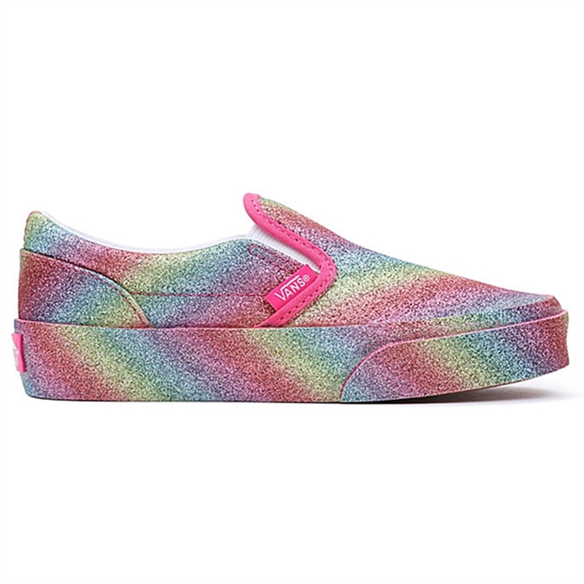 VANS UY Classic Slip-On Sneakers Glitter Rainglow Rainbow 2