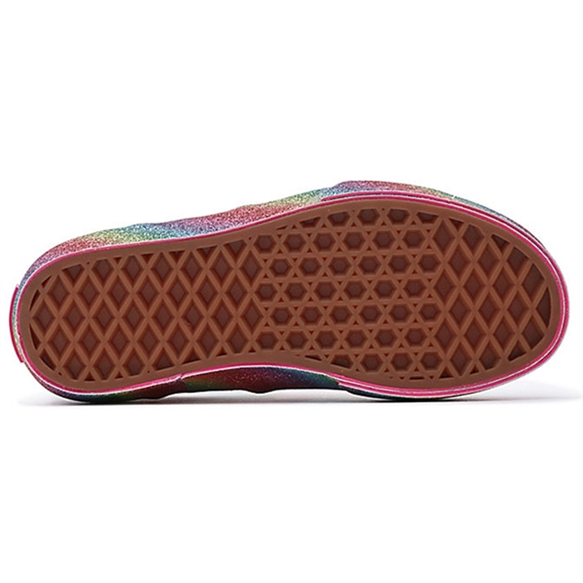 VANS UY Classic Slip-On Sneakers Glitter Rainglow Rainbow 7