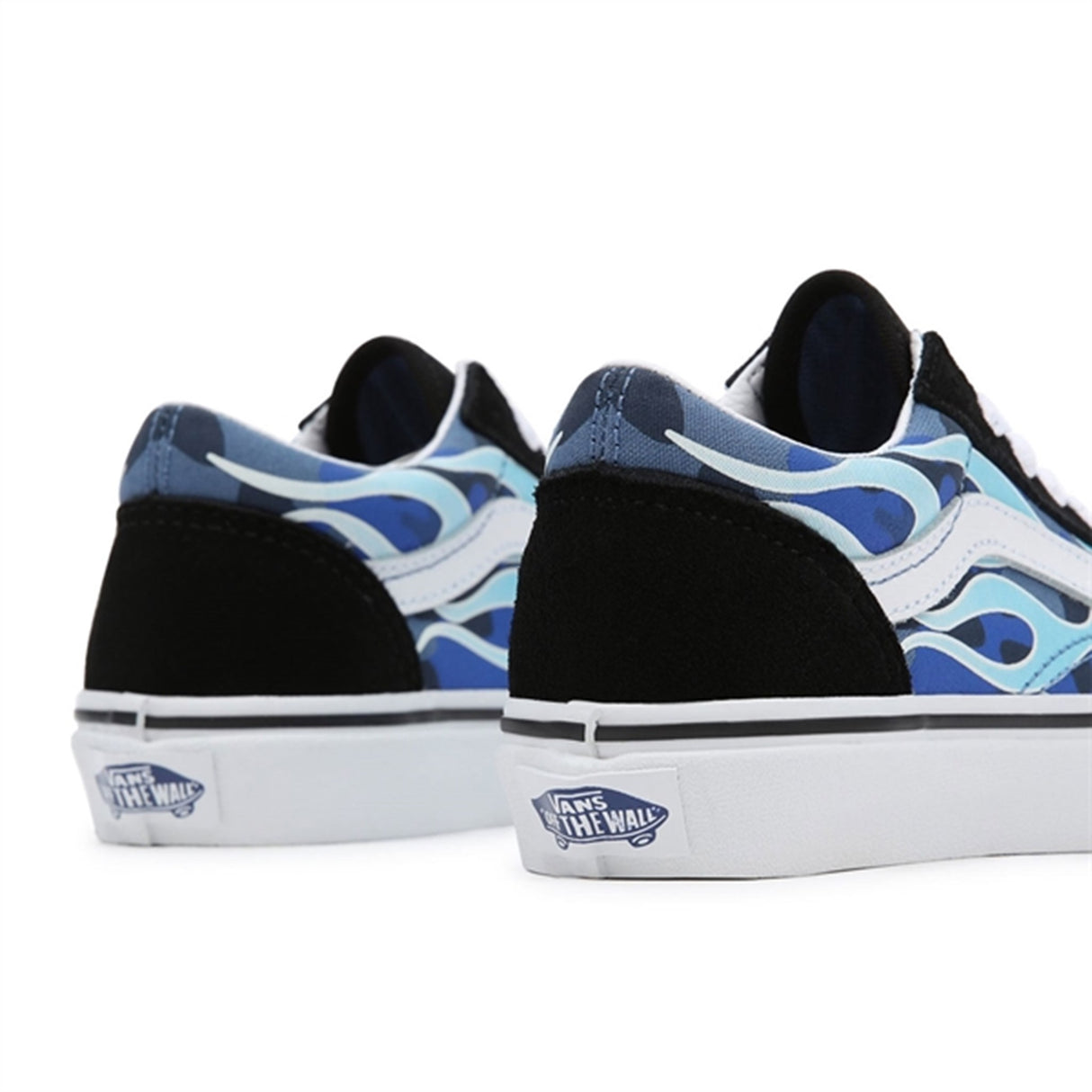 VANS Old Skool Blue Camo Flame Shoes 3