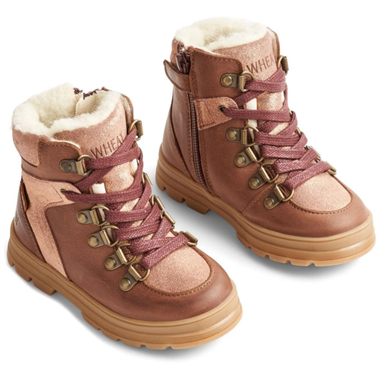 Wheat Winter Boots Toni Tex Hiker Glitter Rose