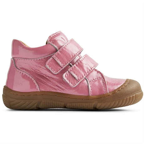 Wheat Shoe Double Velcro Ivalo Patent Pink 2