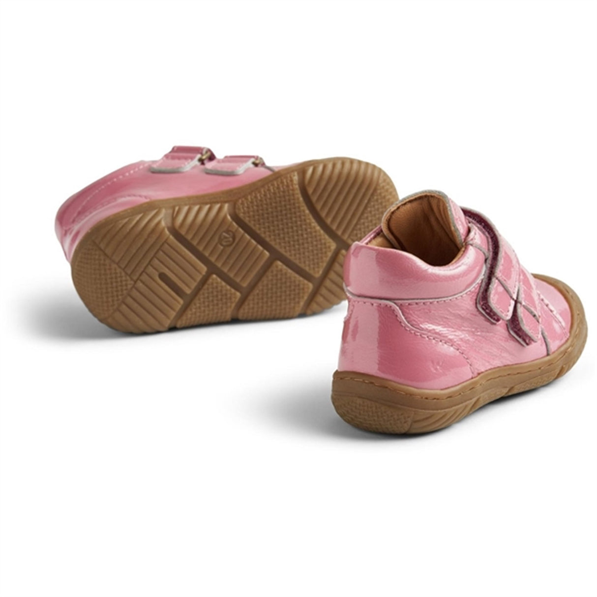 Wheat Shoe Double Velcro Ivalo Patent Pink 3