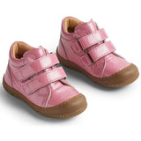 Wheat Shoe Double Velcro Ivalo Patent Pink