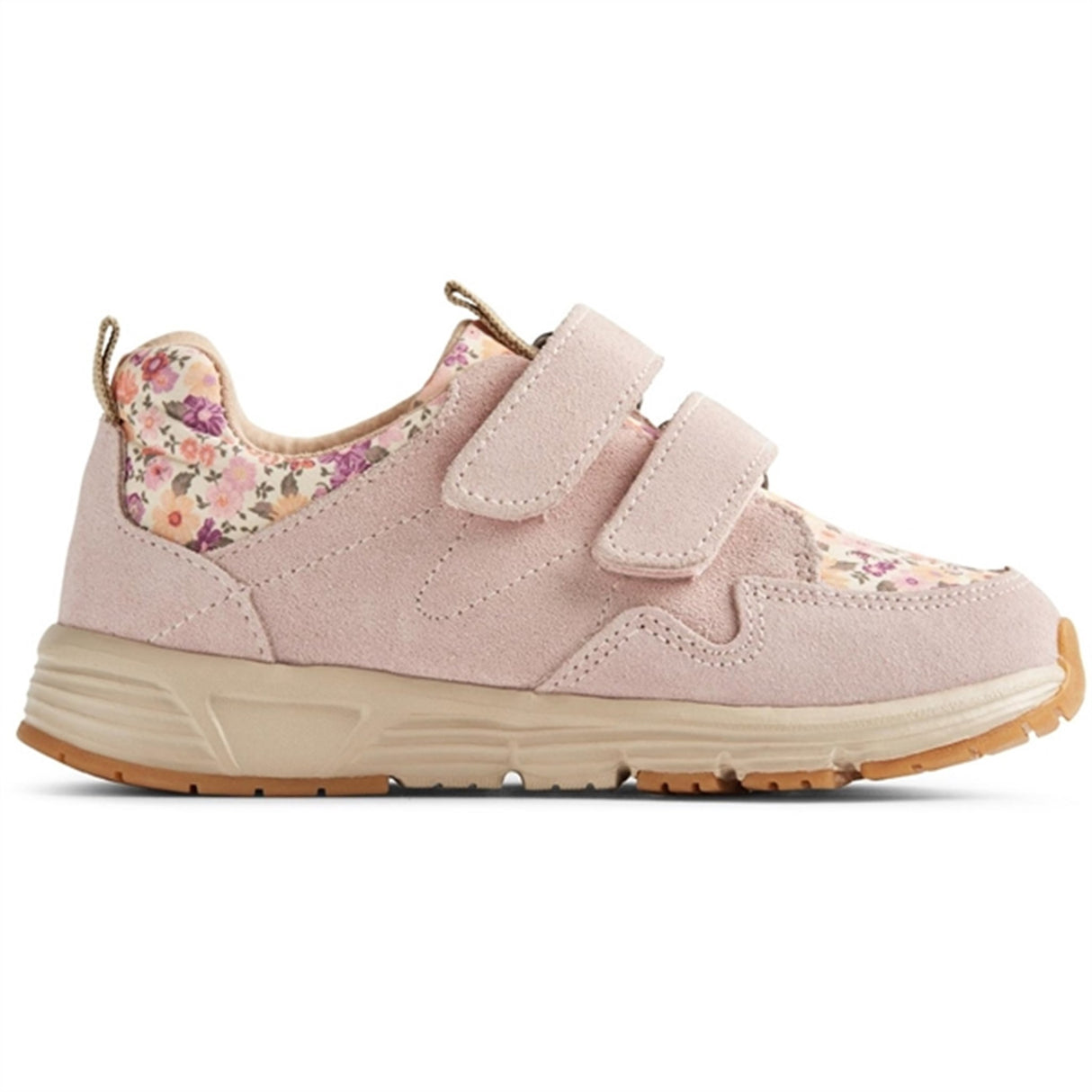 Wheat Sneaker Double Velcro Toney Print Rose Ballet