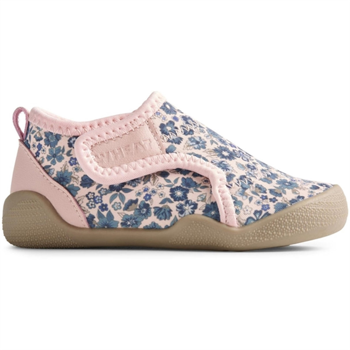 Wheat Beach Shoe Shawn Blue Flower Meadow 2