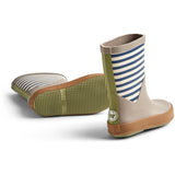 Wheat Rubber Boot Juno Blue Stripe 3