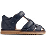 Wheat Sandal Closed Toe Sky Navy 2