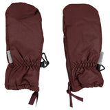 Wheat Mittens Technical Zipper Maroon