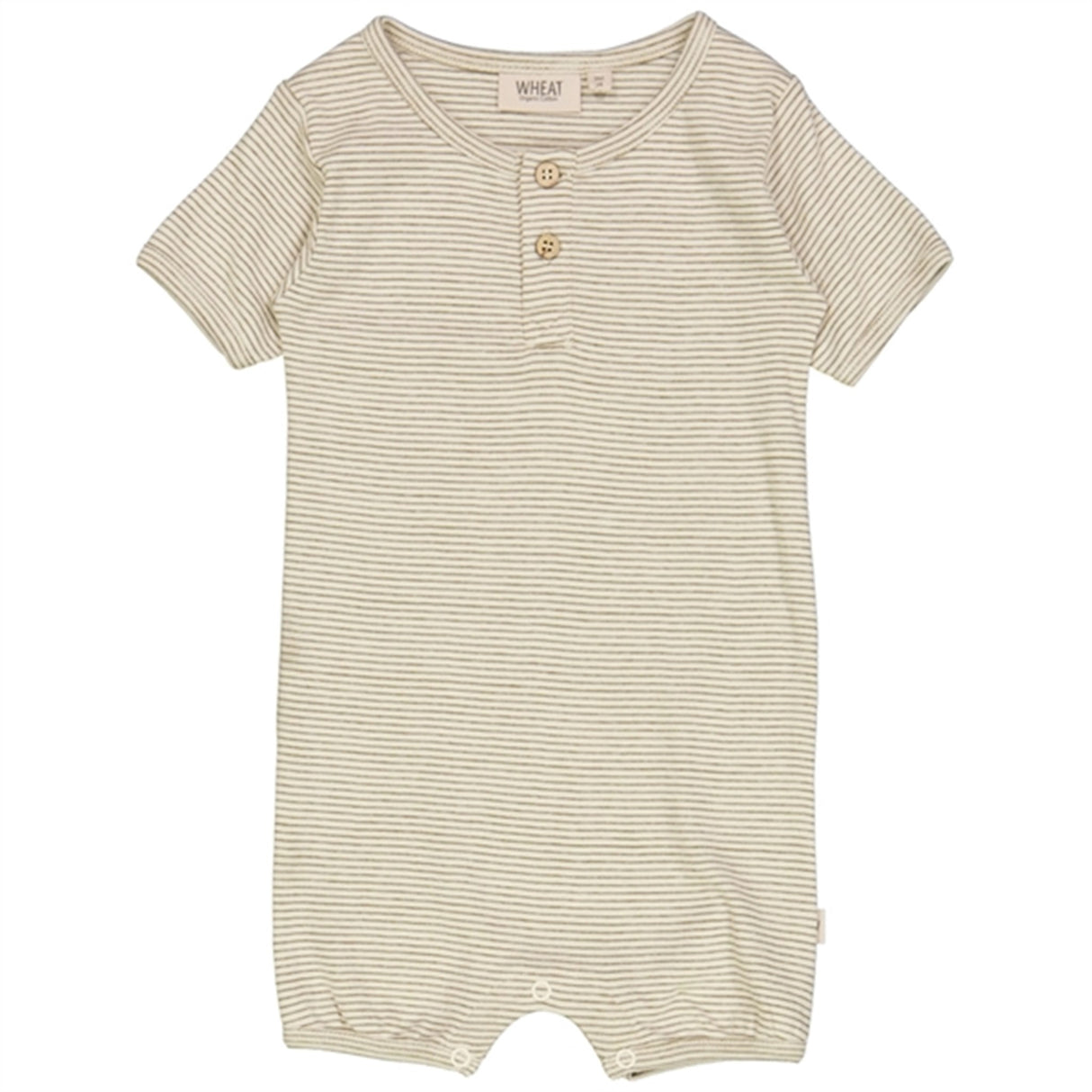 Wheat Seaweed Stripe Gus Romper