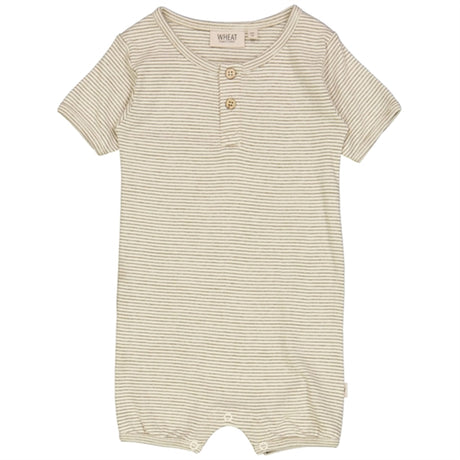 Wheat Seaweed Stripe Gus Romper