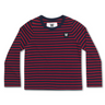 Wood Wood Double A Kim Bluse Navy/Red Stripet